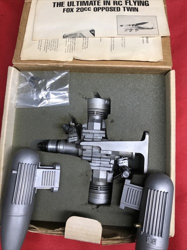 Fox 20cc flat twin - rc, model