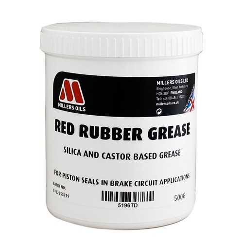 Millers oils red rubber grease - oils,