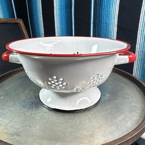 Polish enamel red handled - enamel,