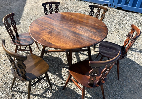Vintage ercol drop leaf table - vintage,
