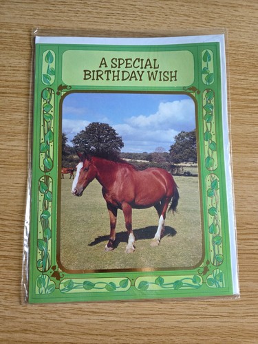 Fab vintage 80s horse vibrant - vintage,