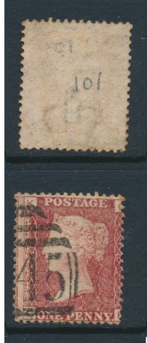 1864 penny red - , plate