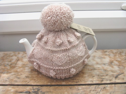 Hand knitted medium cup aran - knitted,