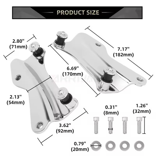 Chrome point docking - chrome, 4-point