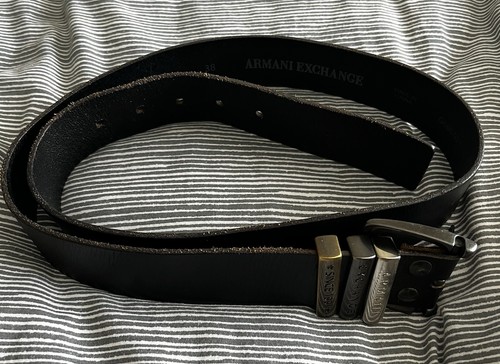 Armani exchange leather belt - exchange,