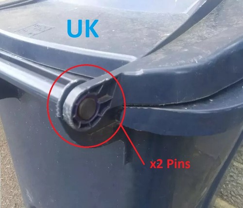Wheelie bin lid pins - wheelie, pin