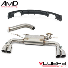 BMW 320d / 325d F30 & F31 Quad Exhaust with bumper valance M3 Style
