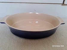 Le Creuset Blue Stoneware Oval Casserole Dish 1.8L/1.75QT