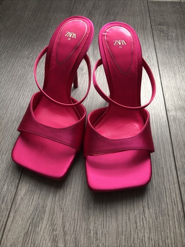 Zara fuchsia pink satin - zara,