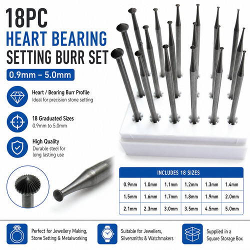18pc heart bearing setting - 18pc,