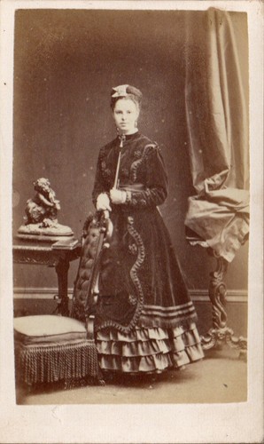 Brighton cdv lady frilled - brighton,