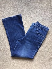 MICHELLE MAGIC MED BLUE WASH BOOTCUT DENIM JEANS TROUSERS SIZE 10 LEG 26 EXCON