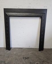 Antique Victorian Cast Iron Insert Frame/Fire Surround - UK Delivery (F347)