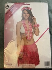 Hawaiian Outfit With Skirt Lei