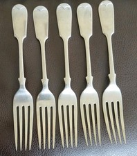 5 x Indian Silver D & A Forks