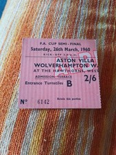 TICKET - ASTON VILLA v WOLVES