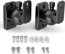 Homemount Wall Mount Brackets - Universal Speaker Mounts, Bookshelf Speaker Kit,