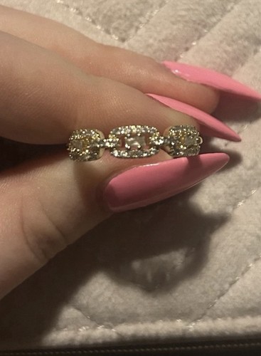 Gold plated cubic zirconia - gold,