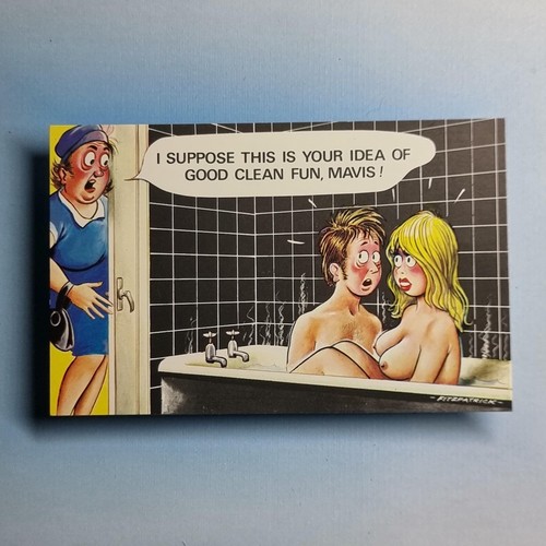 Saucy comic postcard c1970 - saucy,