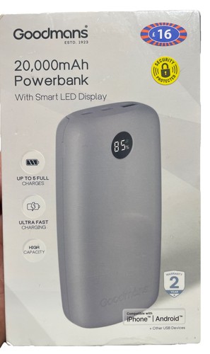 Goodmans led power bank - power,