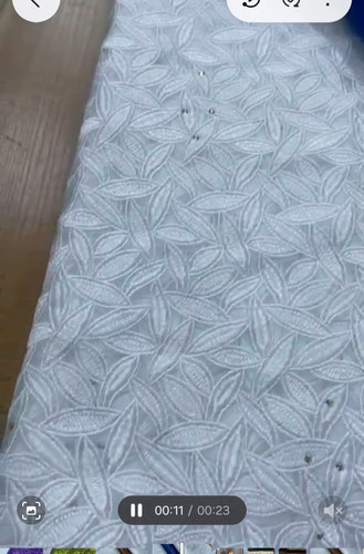 Luxury white voile - white, fabric