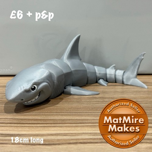 Great white shark fidget - white,