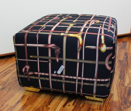 Large pouf footrest made - , of
