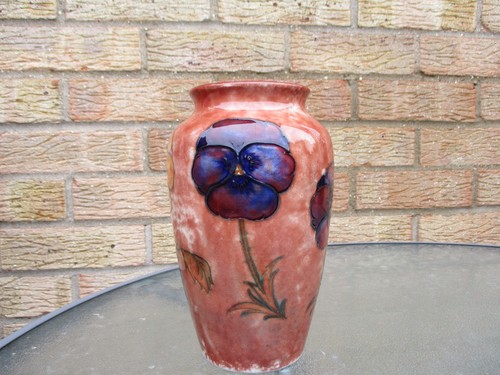 Moorcroft larger vase with - larger,