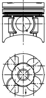 Piston fits opel vauxhall - fits:,