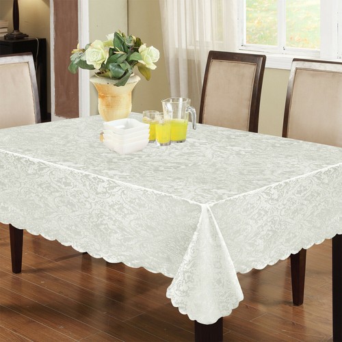 Tablecloth damask floral - tablecloth,