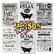 Funny Bathroom Posters METAL