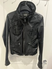 Women's Leather Jacket Size 10 M Bershka