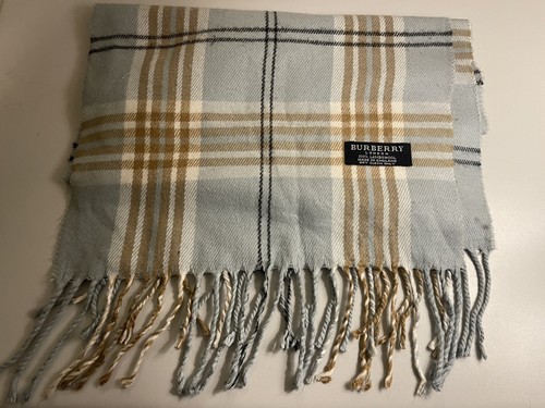 Burberry scarf light blue - burberry,