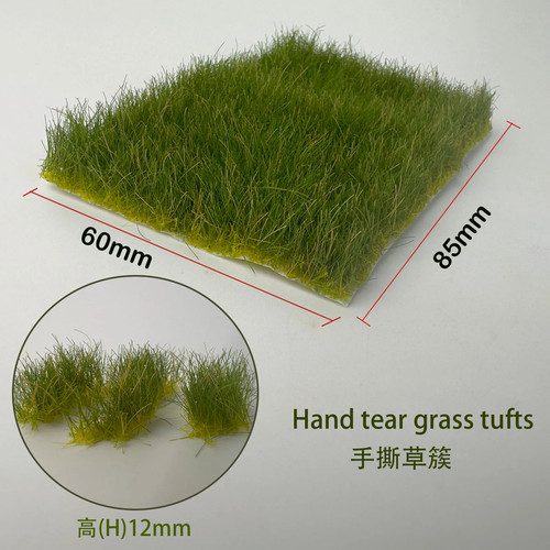 12mm static grass tufts - 12mm,