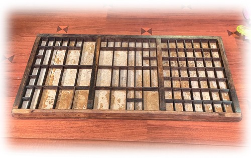 Rustic antique wood printers - antique,