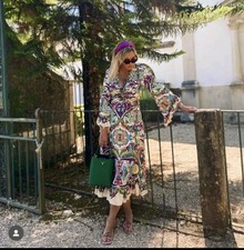ZARA Cream Boho Floral Paisley