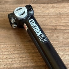 Vtg 90s CONTROL TECH Seatpost Black Alloy 350mm 31.6 USA MTB Road Cannondale GT