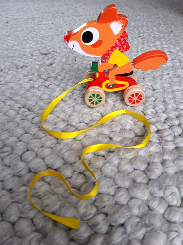 Djeco wooden fox pull along - djeco,