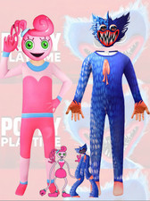Halloween cosplay costume Poppy Playtime Huggy Wuggy Kids Party Fancy Dress New.