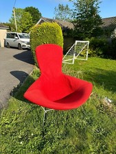 Bertoia Bird Chair Hopsack Red. Vintage Original
