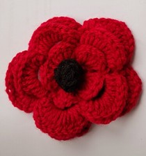 11cm Crochet Poppy Wool