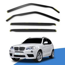 BMW X3 F25 2010-2017 5 Door SUV Wind Deflectors 4pc Edgevisors Tinted