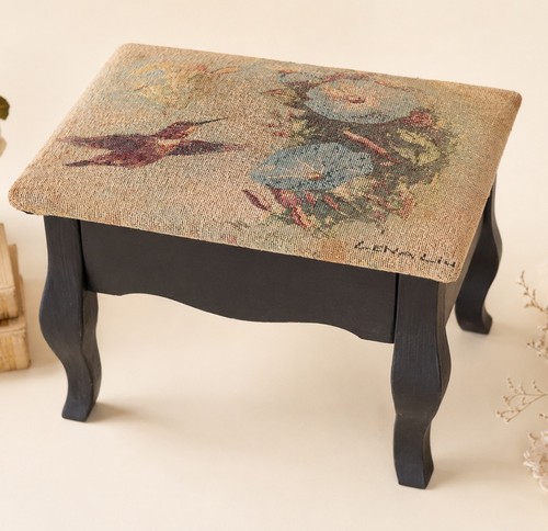 Vintage upholstered storage - vintage,