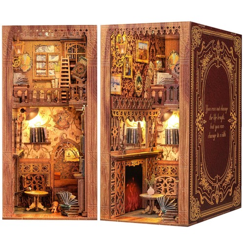 Fsolis book nook diy miniature - book,