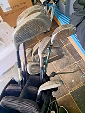 Golf Clubs Bag Trolley Balls Drivers Tees all you need Golf