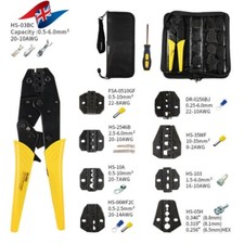 9" Ratchet Crimper Plier Cable