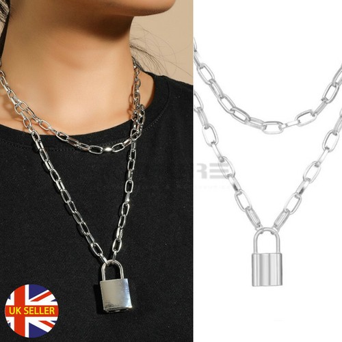 Aesthetic punk padlock pendant - aesthetic,