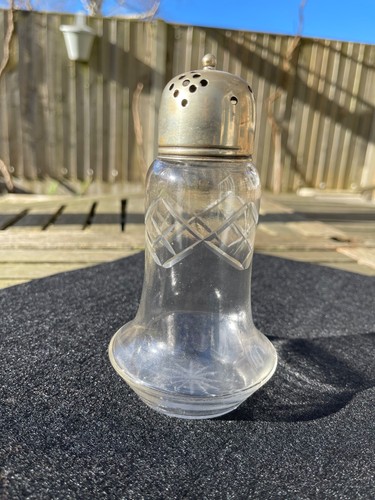 Vintage cut glass sugar - cut,