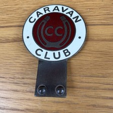 Vintage Caravan Club Car Badge Classic Enamel Bar Fitting Butlers of Birmingham