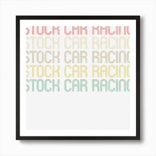 Retro Style Stock Car Racing